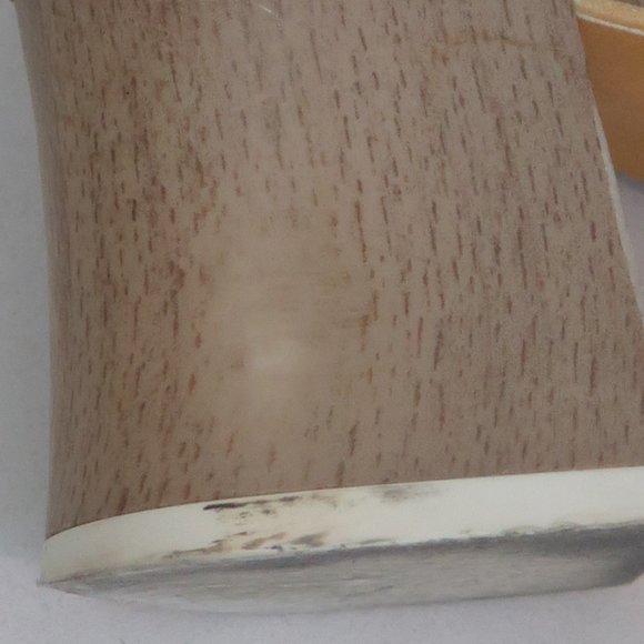 INGLEDEWS-METALLIC GOLD PEEP TOE SANDALS - Picture 10 of 14